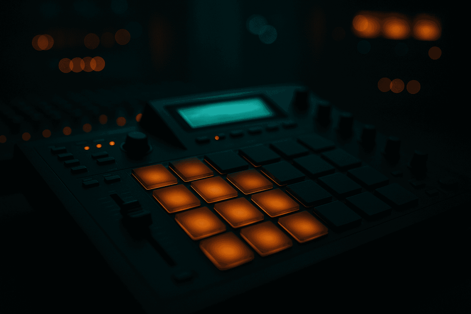 Sampler and beat production equipment